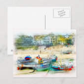 BOATS ALS PIJNEN BRIEFKAART (Voorkant / Achterkant)