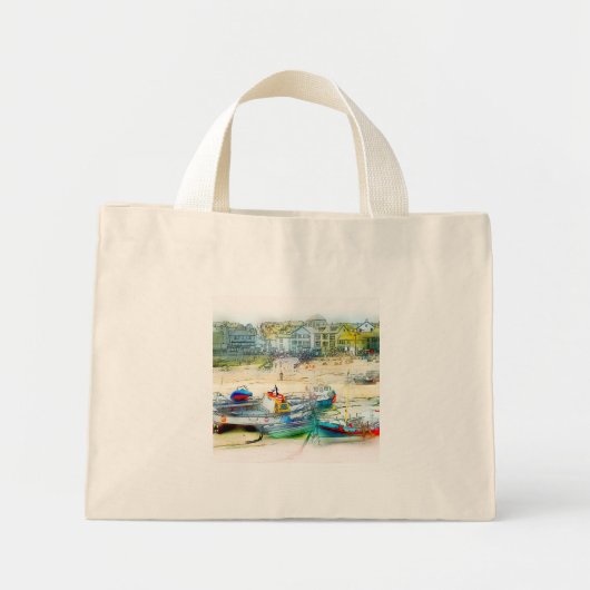 BOATS ALS PIJNEN MINI TOTE BAG (Voorkant)