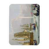 Boats Approaching a Whale, gegraveerd door Matthew Magneet (Verticaal)