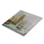 Boats Approaching a Whale, gegraveerd door Matthew Tegeltje (Zijkant)