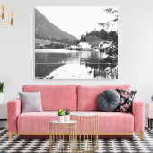 Boats at Konigssee, c.1910 Canvas Afdruk (Insitu (Woonkamer))