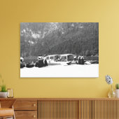 Boats at Konigssee, c.1910 Canvas Afdruk (Insitu (Woonkamer))