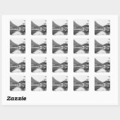 Boats at Konigssee, c.1910 Vierkante Sticker (Vel)