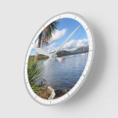 Boats at Port Bannatyne, Isle of Bute, Schotland Ronde Klok (Hoek)