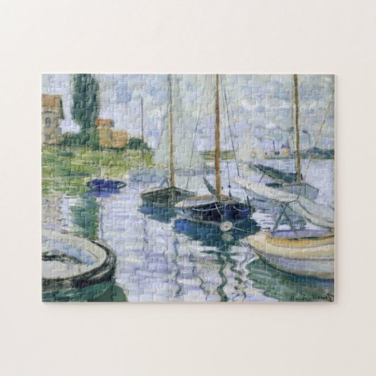 Boats at Rest Petit-Gennevilliers Monet Fine Art Legpuzzel (Horizontaal)