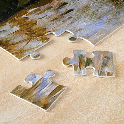 Boats at Rouen 1872 Monet Fine Art Legpuzzel (Zijkant)