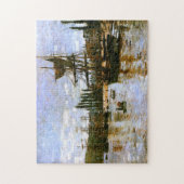 Boats at Rouen 1872 Monet Fine Art Legpuzzel (Verticaal)