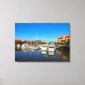 Boats at Shelter Cove Marina Hilton Head Island SC Canvas Afdruk (Voorkant)