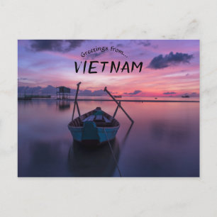 Boats at Sunrise Phu Quoc Vietnam Briefkaart
