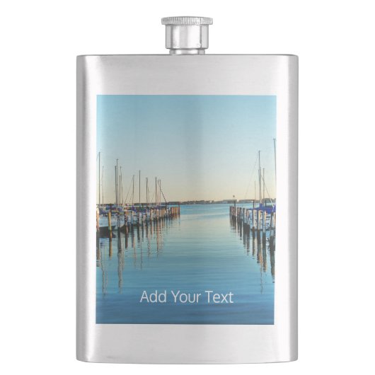 Boats At The Marina by Shirley Taylor Flacon (Voorkant)