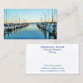 Boats At The Marina by Shirley Taylor Visitekaartje (Voorkant / Achterkant)