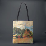 Boats at Zaandam by Claude Monet,  Tote Bag<br><div class="desc">Boats at Zaandam,  famous painting by Claude Monet,  1871.</div>