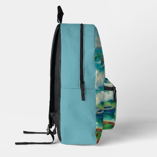 Boats Beach Zee Plane All over print Rugzak (Links)