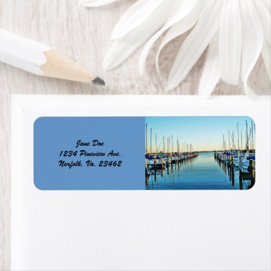 Boats bij de Marina door Shirley Taylor Etiket (Insitu)