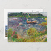 Boats bij de Springs East Hampton Briefkaart (Voorkant / Achterkant)