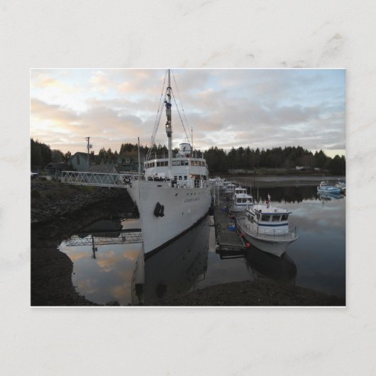 Boats bij Dock Briefkaart (Voorkant)