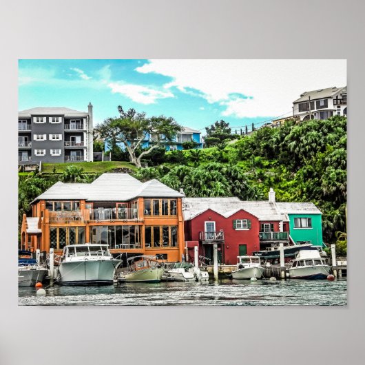 Boats bij Hamilton, Bermuda Poster (Voorkant)