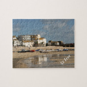 Boats bij Low Tide, St Ives Harbour Legpuzzel