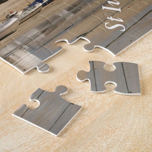 Boats bij Low Tide, St Ives Harbour Legpuzzel (Zijkant)