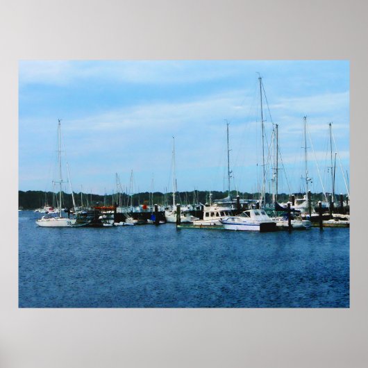 Boats bij Newport RI Poster (Voorkant)