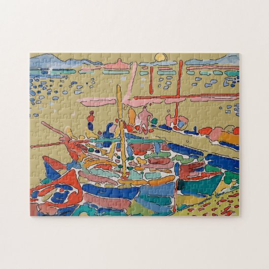 Boats bij Sunset, Fauvism Legpuzzel (Horizontaal)
