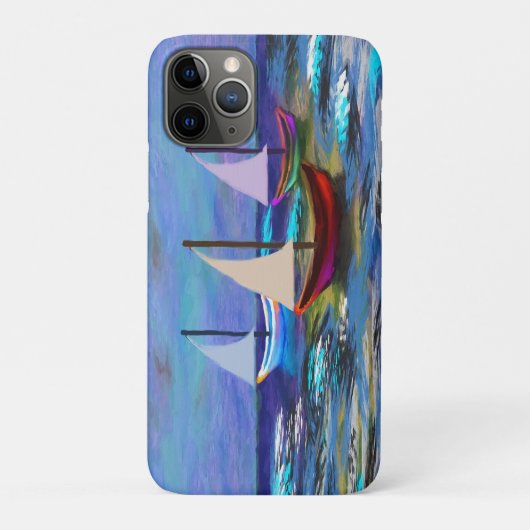 Boats bij zee fleece deken Case-Mate iPhone case (Achterkant)