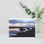 Boats Blakeney at dusk Briefkaart (Staand voorkant)