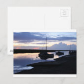 Boats Blakeney at dusk Briefkaart (Voorkant / Achterkant)