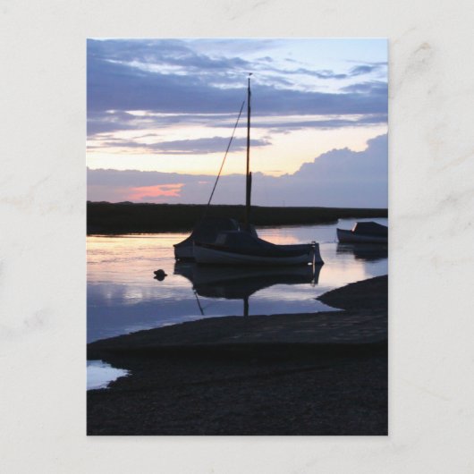 Boats Blakeney in de schemering Briefkaart (Voorkant)