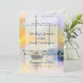 Boats bruiloft uitnodiging (Staand voorkant)