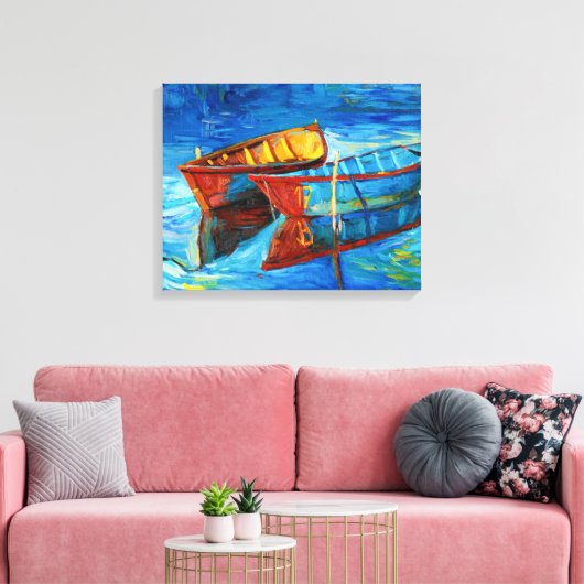 Boats Canvas Afdruk (Insitu (Woonkamer))