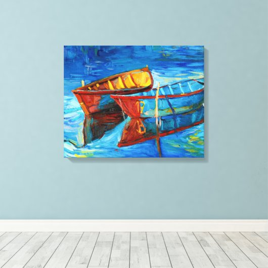 Boats Canvas Afdruk (Insitu (Houten vloer))