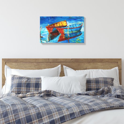 Boats Canvas Afdruk (Insitu (Slaapkamer))