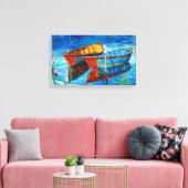 Boats Canvas Afdruk (Insitu (Woonkamer))
