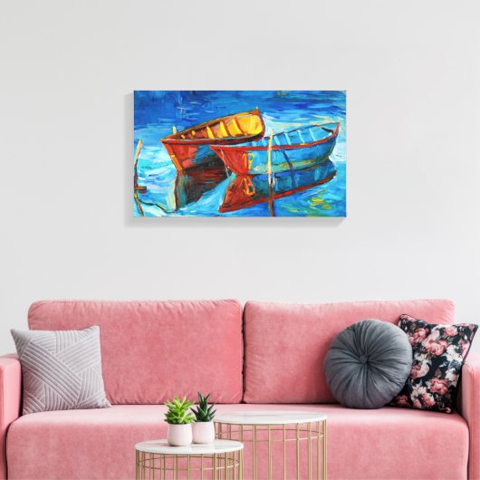 Boats Canvas Afdruk (Insitu (Woonkamer))