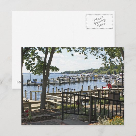Boats Docked Briefkaart (Voorkant / Achterkant)
