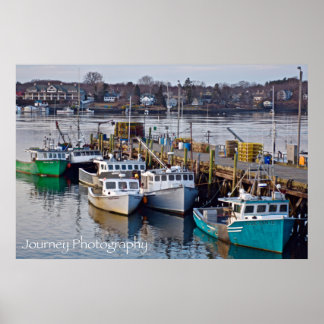 Boats Docking for the Night in Portsmouth, NH Poster