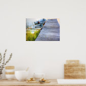 Boats door de Dock Poster (Keuken)