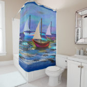 Boats Douchegordijn (In situ)