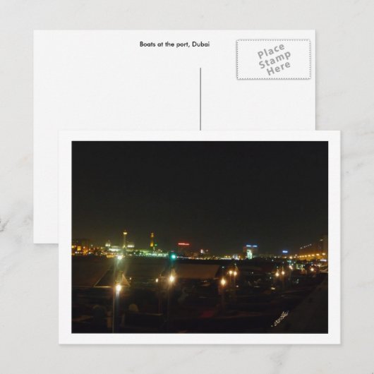 Boats, Dubai Briefkaart (Voorkant / Achterkant)