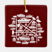 Boats en hoeren keramisch ornament (Voorkant)