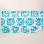 Boats en hoeren strandlaken (Voorkant)