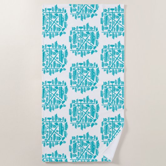 Boats en hoeren strandlaken (Voorkant)