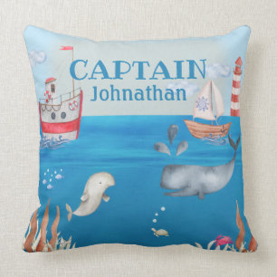 Boats en onder het Zee Cute Nautical Thema Kussen