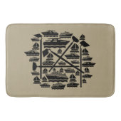 Boats & Hoes Bath Mat (Voorkant)