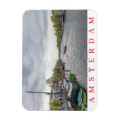Boats in Amsterdam fridge magnet Magneet (Verticaal)