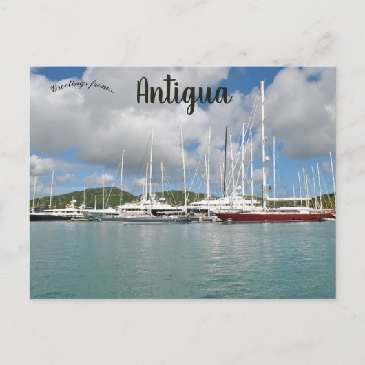 Boats in Antigua Briefkaart (Voorkant)