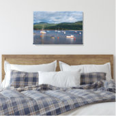 Boats in Barmouth Harbour Canvas Afdruk (Insitu (Slaapkamer))