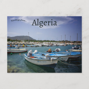 Boats in Béjaïa Algerije Briefkaart