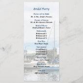 Boats in Bridgetown Barbados Wedding Programme Programmakaart (Achterkant)